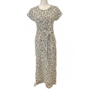 Anthropologie Dolan Left Coast Maxi Dress XS S long Leopard Preppy Old Money